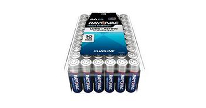 Rayovac 60-ct Pack of AA or AAA Batteries – Only $10.99!