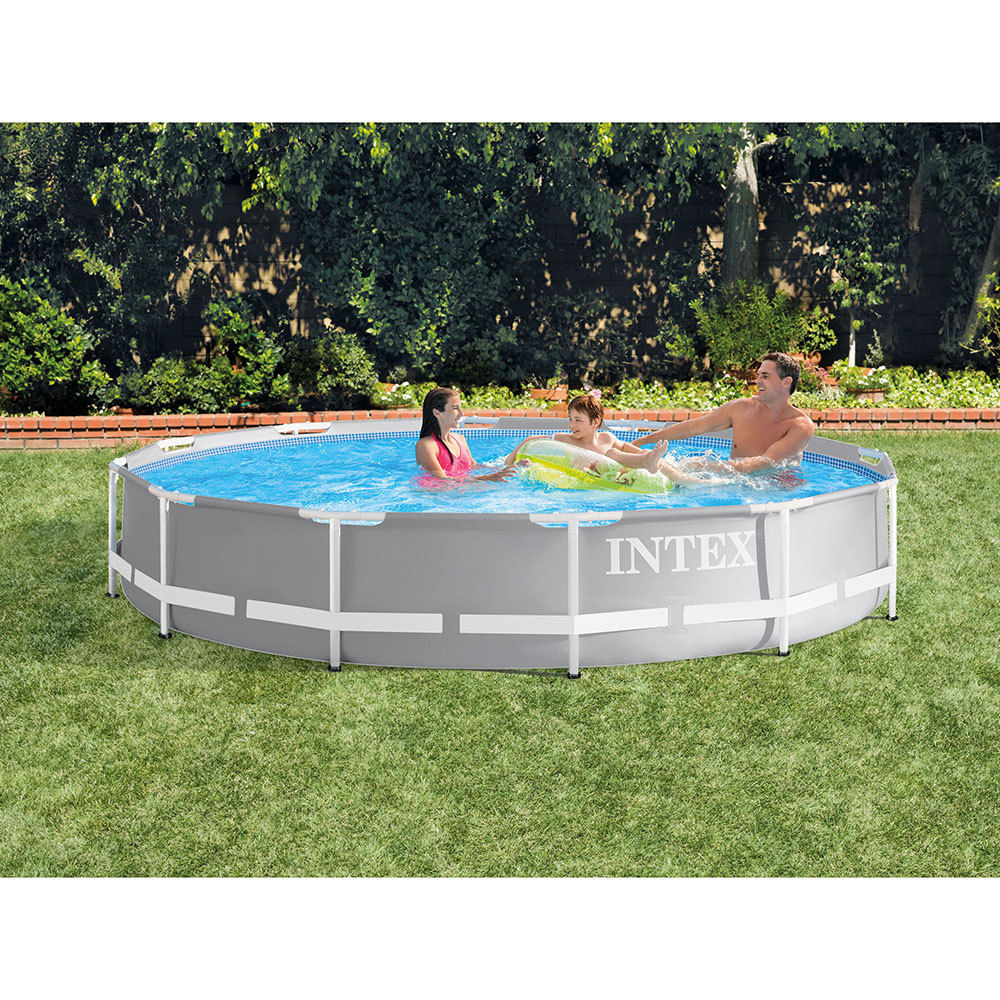 Intex 12 Foot x 30 Inches Prism Frame Above Ground Pool With Filter Pump Just $99.99!