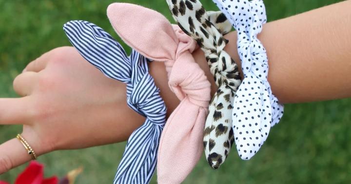 Knotted Bow Scrunchies – Only $3.49!