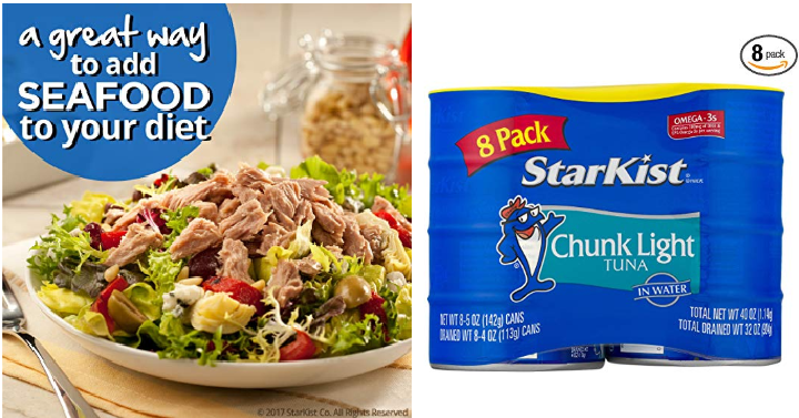 StarKist Chunk Light Tuna in Water, 5 Ounce Cans (Pack of 8) Only $568 Shipped!
