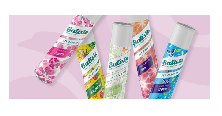 BATISTE Dry Shampoo Buy 1, Get 1 50% off! Get 2 for Only $13.49! That’s Only $6.74 Each!
