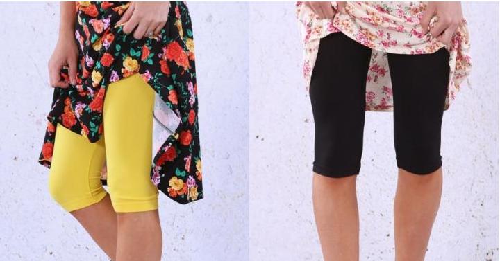 Over Knee Crop Shorts – Only $5.99!
