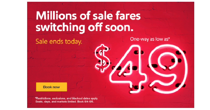 Southwest Flights From $49 One Way! Grab Your Flights Now!