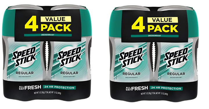 Speed Stick Deodorant for Men 3 Ounce (4 Pack) Only $6.15 Shipped!
