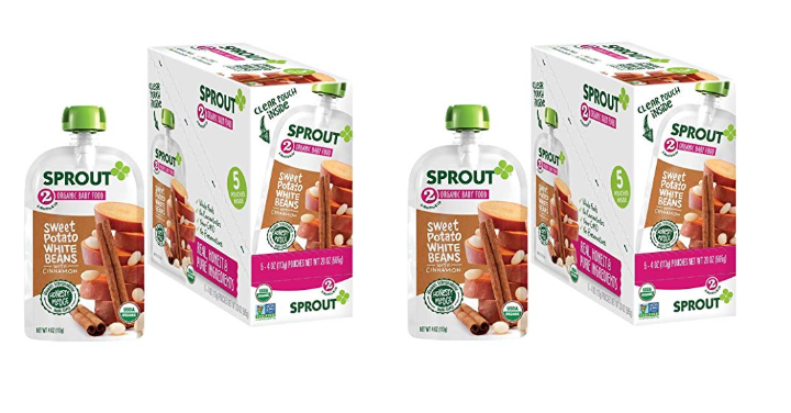 Sprout Organic Stage 2 Baby Food Pouches 4 Ounce (Pack of 5) Only $5.66 Shipped!