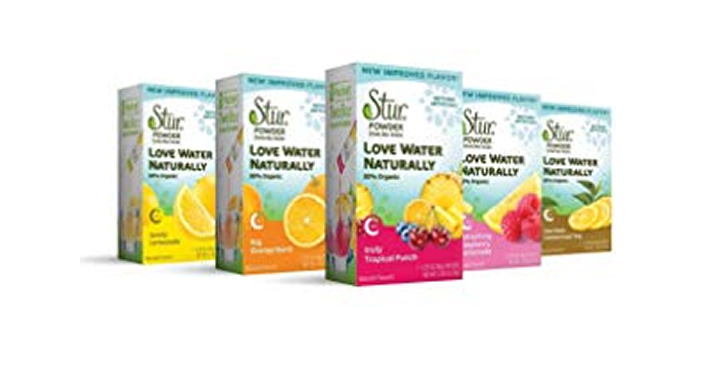 Stur All Natural Powder Drink Mix – Variety Pack (35 sticks, 70 servings) – Now $8.26!