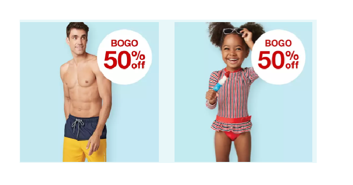 Target: Buy 1 Get 1 50% off Swim for the Family! Kids’ Start at Only $5.99!