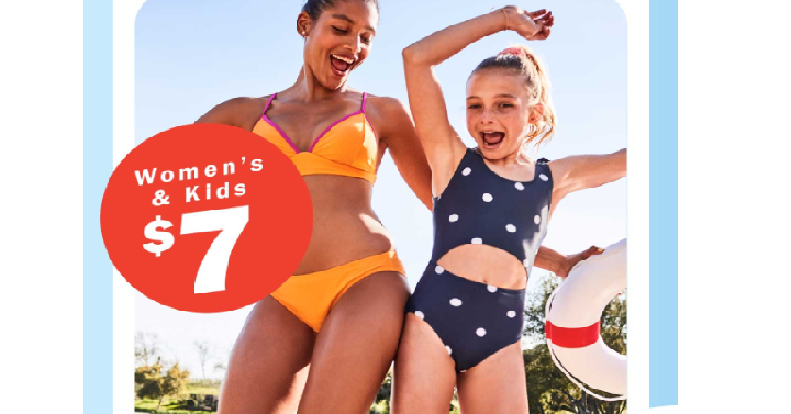 Old Navy: Women’s & Kids Swim Only $7.00! Today Only!