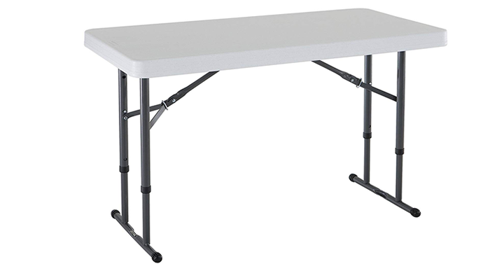 Lifetime Commercial Height Adjustable Folding Utility Table – Just $37.99!