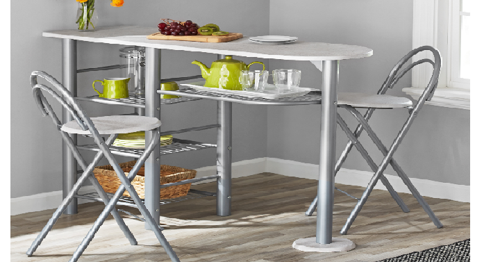 Mainstays 3-Piece Brooklyn Counter Height Dining Set Only $35.60 Shipped! (Reg. $119)