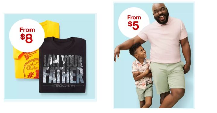 Target Clothing Deals for Dad! Men’s Polos Only $5.00, Graphic Tee’s Only $8 & More!