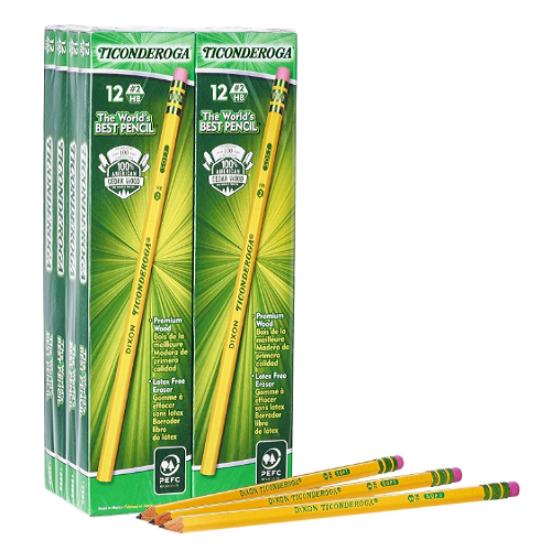 Ticonderoga Yellow Wood-Cased #2 Pencils – 96 Count Only $9.95! (Reg. $32.49)