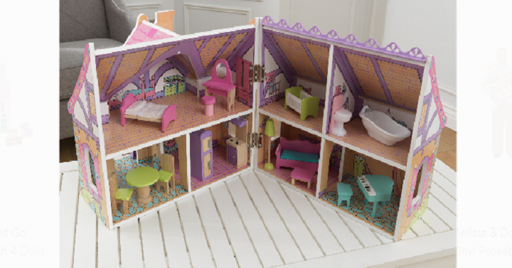 KidKraft Wooden Enchanted Forest Dollhouse with 16 Accessories Only $39.99 Shipped! (Reg. $100)