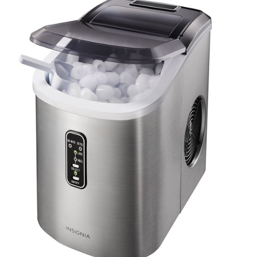 Insignia™ – 26-Lb. Portable Ice Maker – Stainless Steel Only $89.99! (Reg. $129.99)