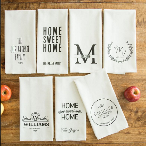 Personalized Farmhouse Kitchen Tea Towels Only $10.19!! (Reg. $20) + FREE Shipping!