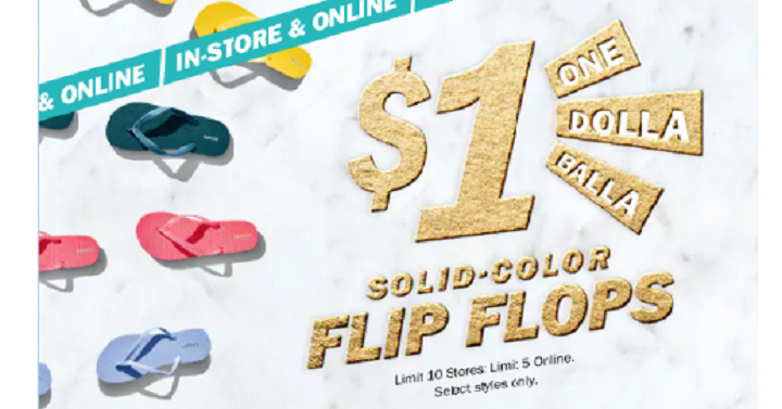 Old Navy Flip Flops for the Entire Family Only $1 per pair! June 15th Only!