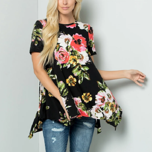 Floral Tunic Top (Multiple Colors) | S-3XL Only $24.99! (Reg. $52)