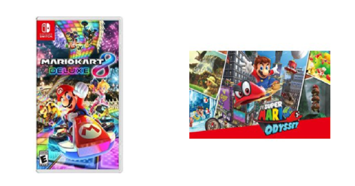 Nintendo Switch (Mario Kart 8, Super Mario Odyssey and more) Digital Dowloaded Games Only $39.99! (Reg. $60)