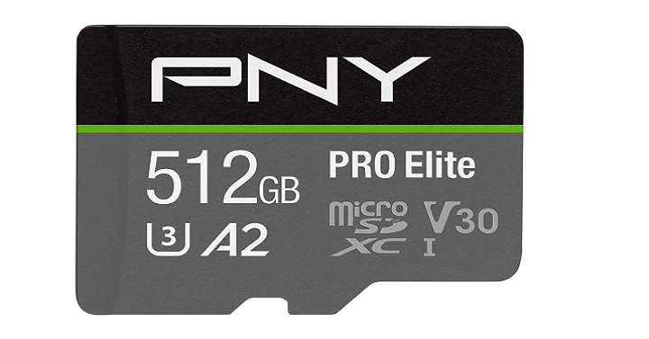PNY 512GB U3 Pro Elite Class 10 Micro SD Card Only $89.99 Shipped! (Reg. $189.99)