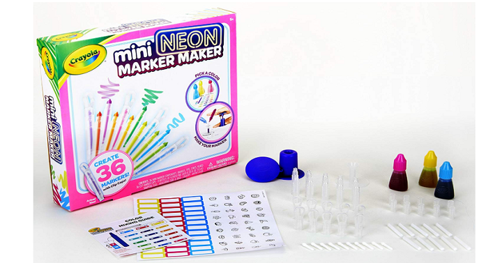 Crayola Mini Neon Scented Marker Maker Set Only $5.99! (Reg. $20)