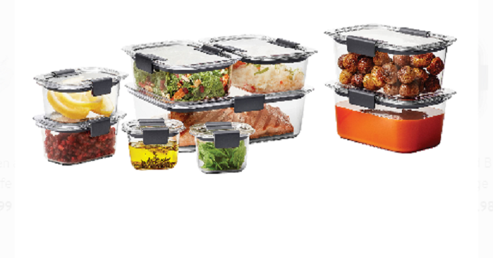 Rubbermaid Brilliance 18-Piece Clear Food Storage Container Set Only $19.26! (Reg. $30)
