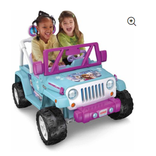Power Wheels Disney Frozen Jeep Wrangler 12V Battery-Powered Ride-On for Only $199 Shipped! (Reg. $300)