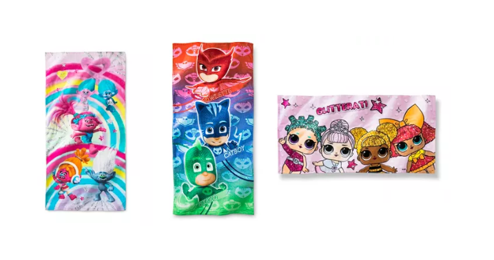 Kids’ Character Beach Towels Only $8.00 Each!