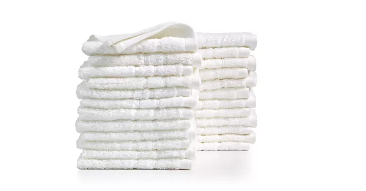 Martha Stewart Cotton 24-Pc. 13″ x 13″ Washcloth Set Only $10.49! (Reg. $30)