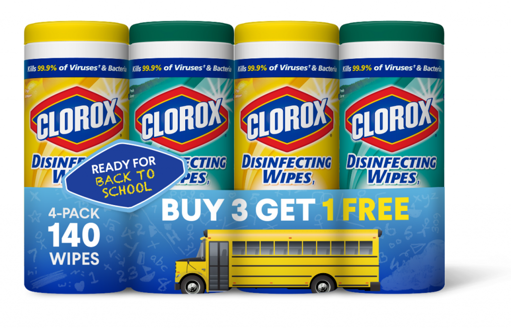 Clorox Disinfecting Wipes 4-Pack Only $5.98!