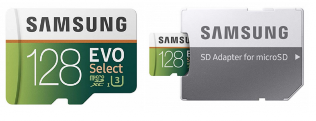 Samsung 128GB 100MB/s (U3) MicroSDXC Evo Select Memory Card with Adapter Just $19.99!