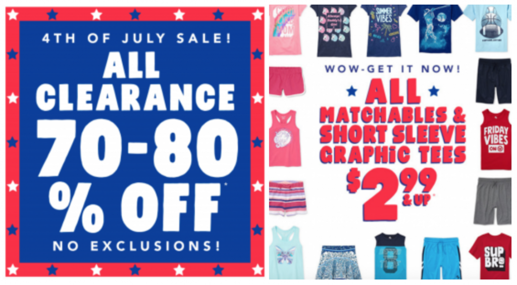 The Children’s Place: 70%-80% Off All Clearance! Prices As Low As $1.39!