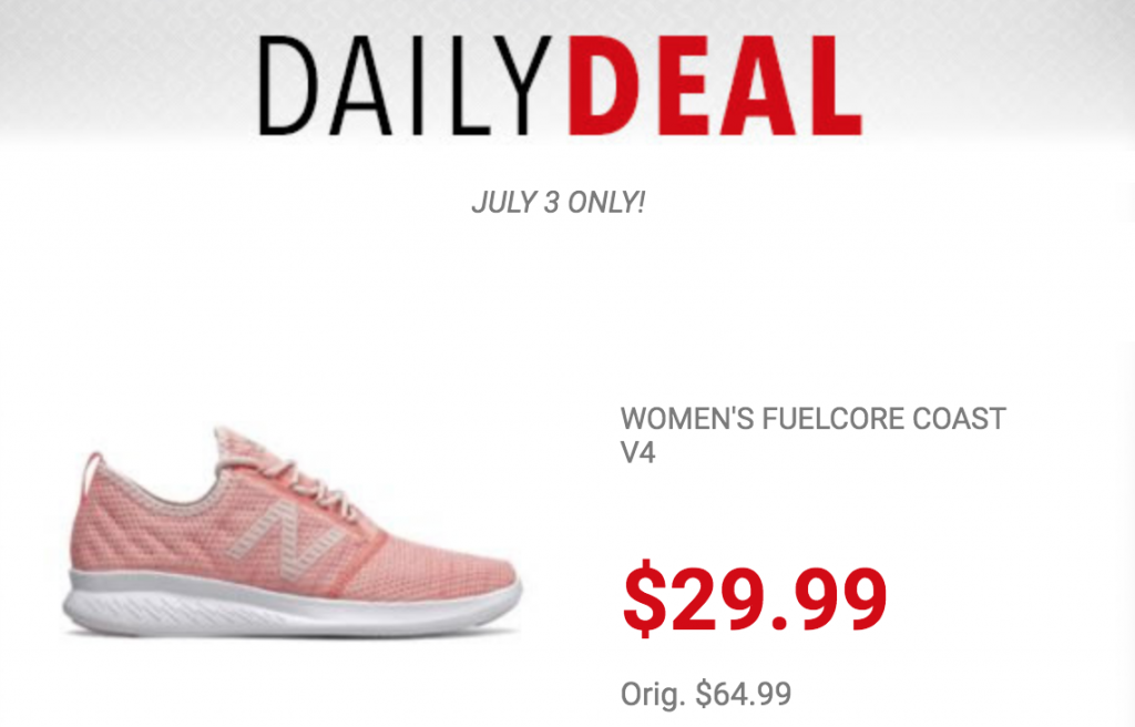 New Balance Women’s FuelCore Coast V4 Running Shoes Just $29.99 Today Only! (Reg. $64.99)