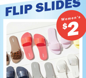 Old Navy: Women’s Flip Slides Just $2.00 Today Only! (Reg. $6.99)