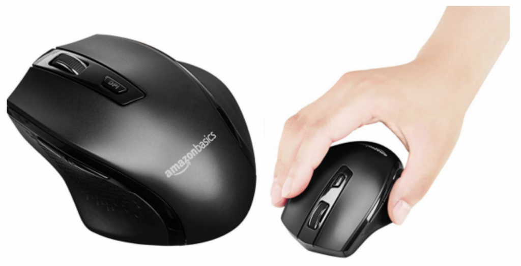 AmazonBasics Ergonomic Wireless PC Mouse Just $5.14! Prime Exclusive!