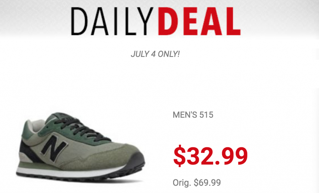 New Balance Men’s 515 Lifestlye Sneakers Just $32.99 Today Only! (Reg. $69.99)