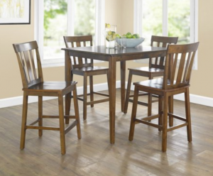 Mainstays 5-Piece Mission Counter-Height Dining Set $127.13! (Reg. $249.00)