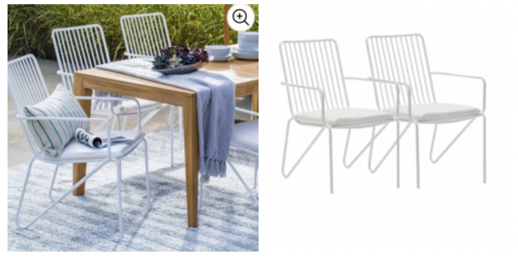 MoDRN Industrial Wrought Iron Stacking Dining Chair – Set of 2 Just $69.99! (Reg. $200.00)