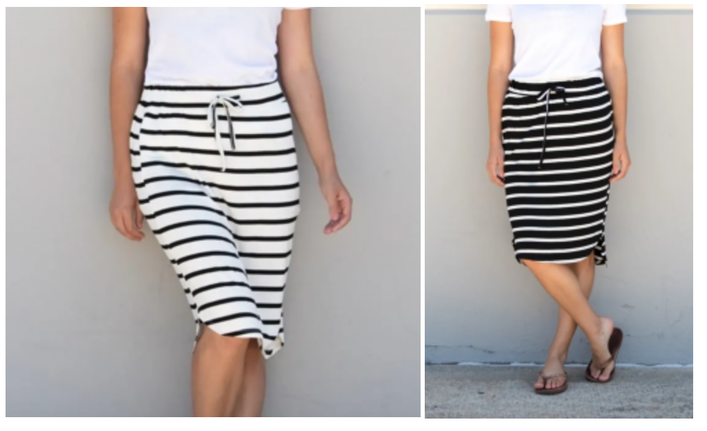 Stripe Weekend Skirt S-3X Just $12.99! (Reg. $34.99)