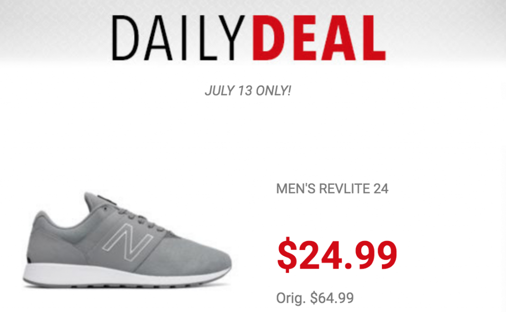 New Balance Men’s Revlite 24 Lifestyle Sneakers Just $24.99 Today Only! (Reg. $64.99)