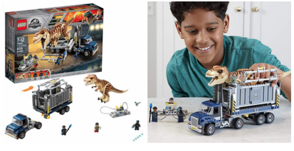 LEGO Jurassic World T. rex Transport Dinosaur Play Set with Toy Truck Just $41.99! (Reg. $69.99)