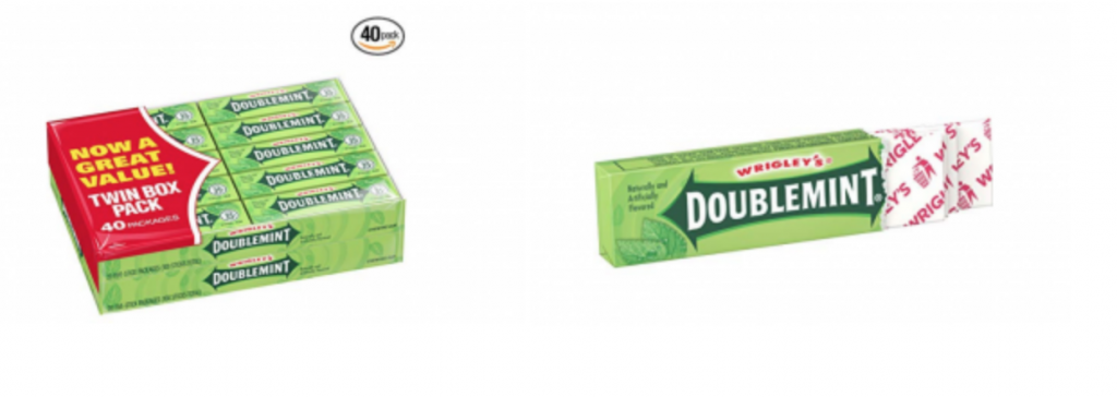Wrigley’s Doublemint Chewing Gum, 5-count (40 Packs) Just $6.64 Shipped!