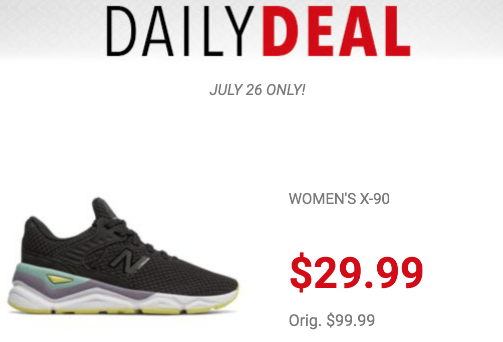 New Balance Women’s X-90 Lifestyle Sneakers Just $29.99 Today Only!
