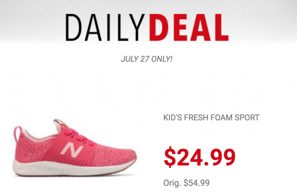 New Balance Kids Fresh Foam Sport Sneakers Just $24.99 Today Only! (Reg. $54.99)