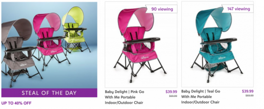 Zulily: Baby Delight Go With  Me Portable Chair Just $39.99 Today Only! (Reg. $69.99)