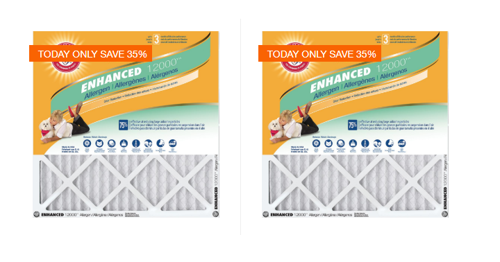 Arm & Hammer Enhanced Allergen and Odor Control Air Filter (4-Pack) Only $21.99 Shipped! (Reg. $34)