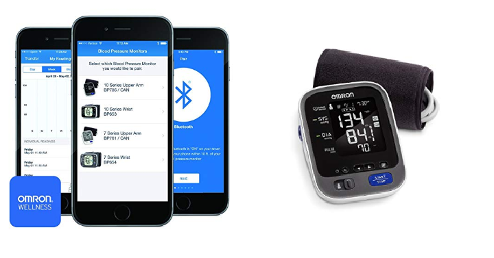Omron 10 Series Wireless Upper Arm Blood Pressure Monitor Only $39.99 Shipped! (Reg. $100) Great Reviews!