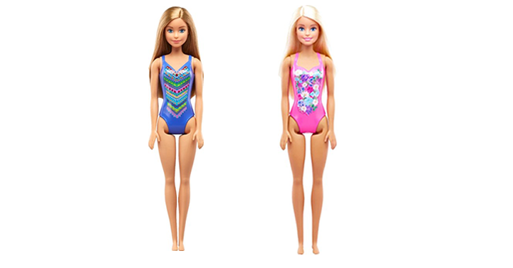 Barbie Beach Doll – Pink or Blue – Just $2.49! Hot price!