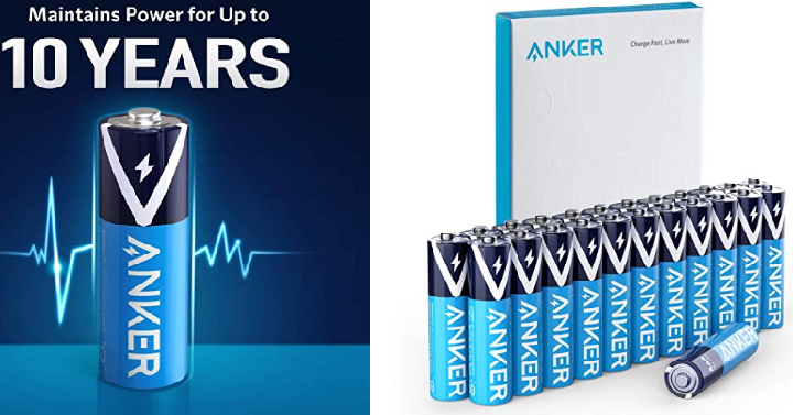 Anker Alkaline AAA Batteries (24 Pack) Only $6.49! (Reg. $13)