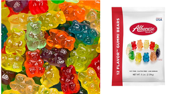 Albanese Candy 12 Flavor Gummi Bears 5 lb Bag Only $10.61 Shipped!