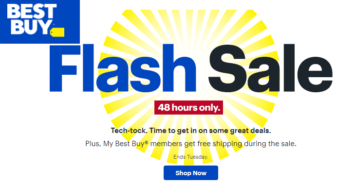 Best Buy Flash Sale Going on NOW! Save on Electronics, Large Appliances and More!